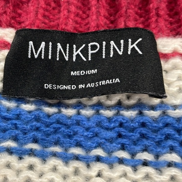 MINKPINK DALLAS KNOT JUMPER SWEATER WOMEN’S SIZE MEDIUM - Picture 8 of 8